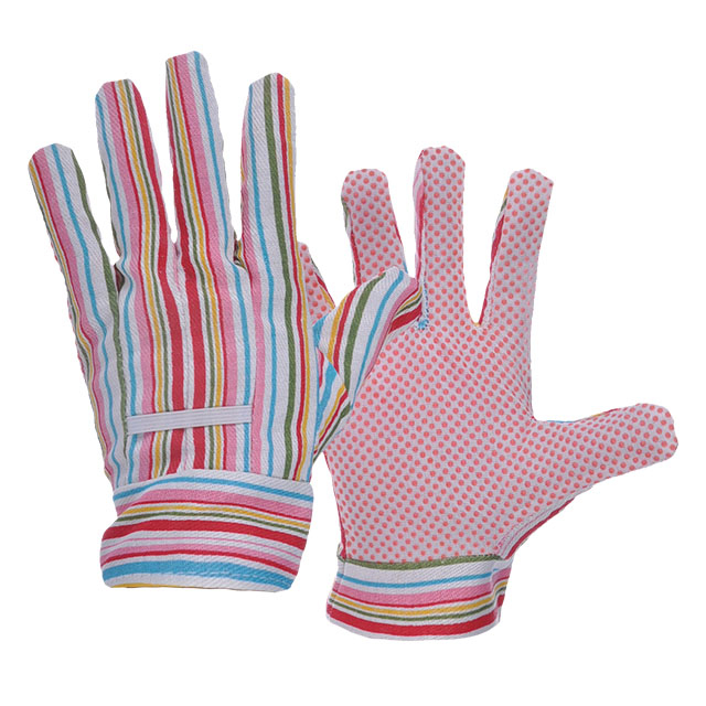 Guantes de trabajo de jardín con puntos de PVC FL-5534