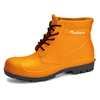 Botas PVC de punta de acero W-6050 naranja