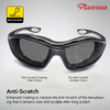Gafas de sol de seguridad de lente negra SG002 Negro