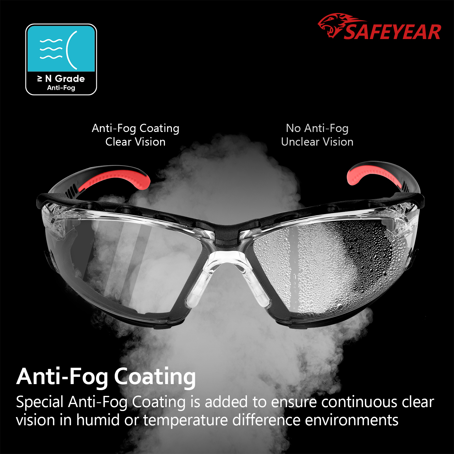  Gafas de seguridad de protección para mujeres SG037 RED