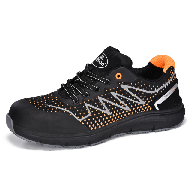 Zapatos de seguridad logísticos ligeros y transpirables para Fedex, DHL, UPS, TNT, etc. L-7530 rojo