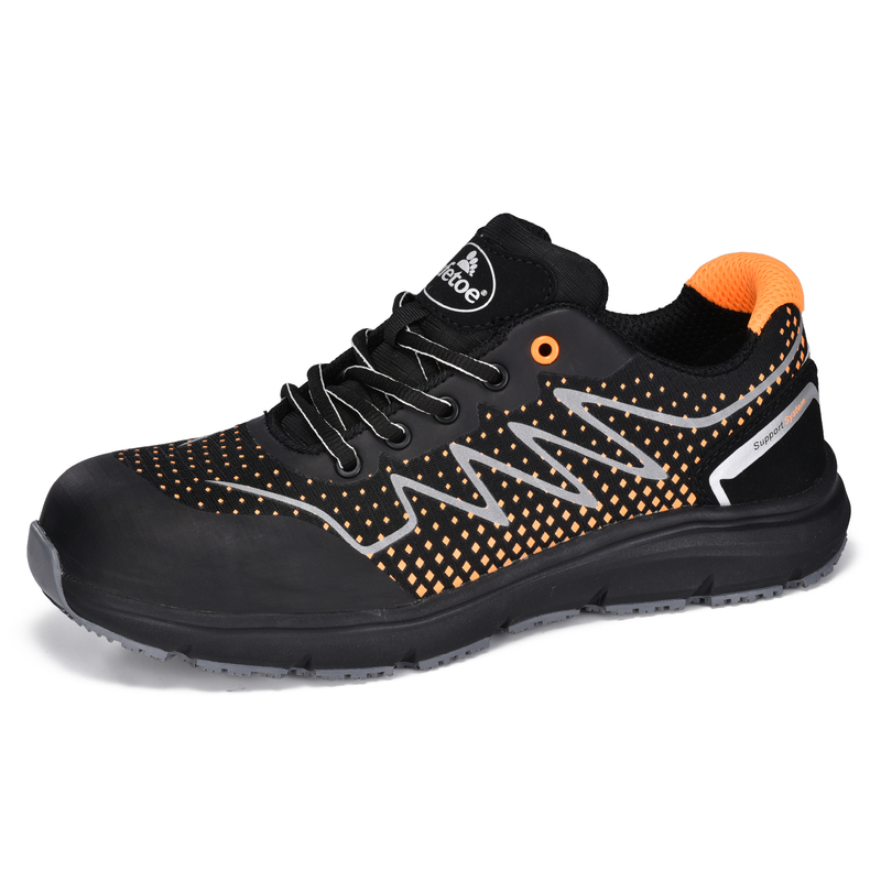 Zapatos de seguridad logísticos ligeros y transpirables para Fedex, DHL, UPS, TNT, etc. L-7530 rojo