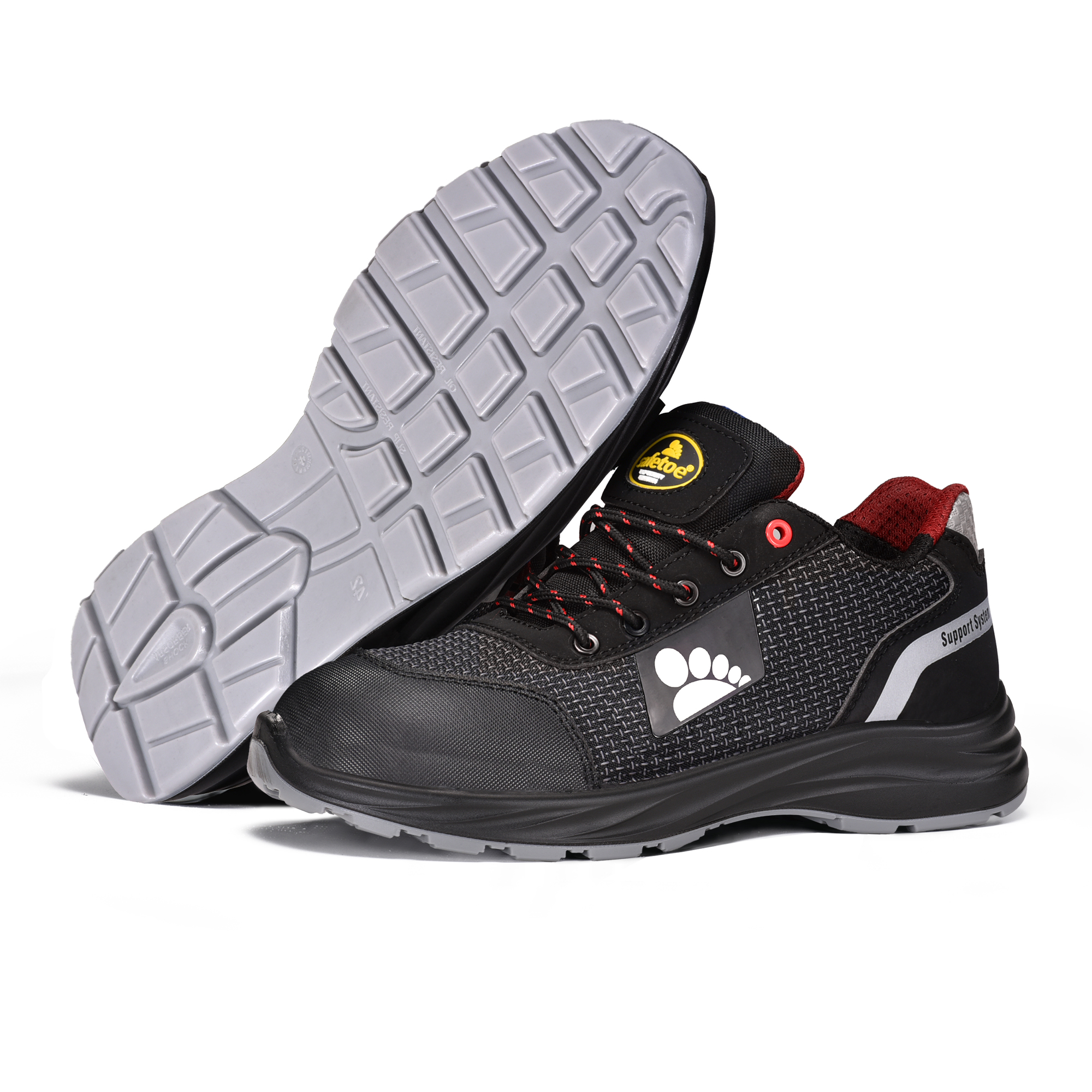 Zapatos de seguridad PU-Tek S1P livianos con punta compuesta y placa Kevlar L-7512