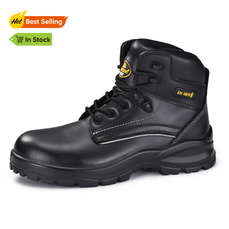 Botas de trabajo con suela con agarre de escalera LG con mejor clasificación EH para riesgos eléctricos M-8356RBLG VoltLock