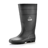 Botas de goma de lluvia de PVC W-6036 Negro