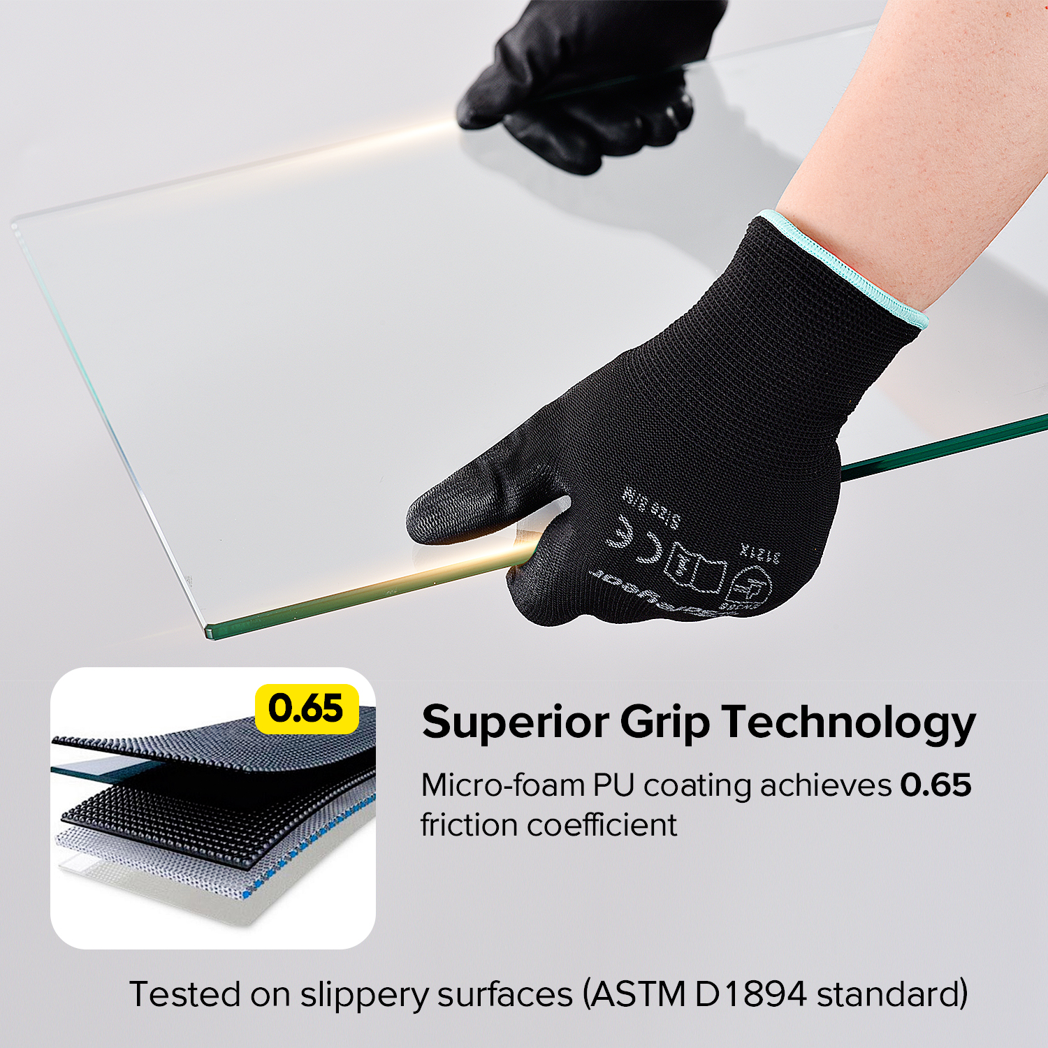 Guantes de trabajo de seguridad PU PN8003 