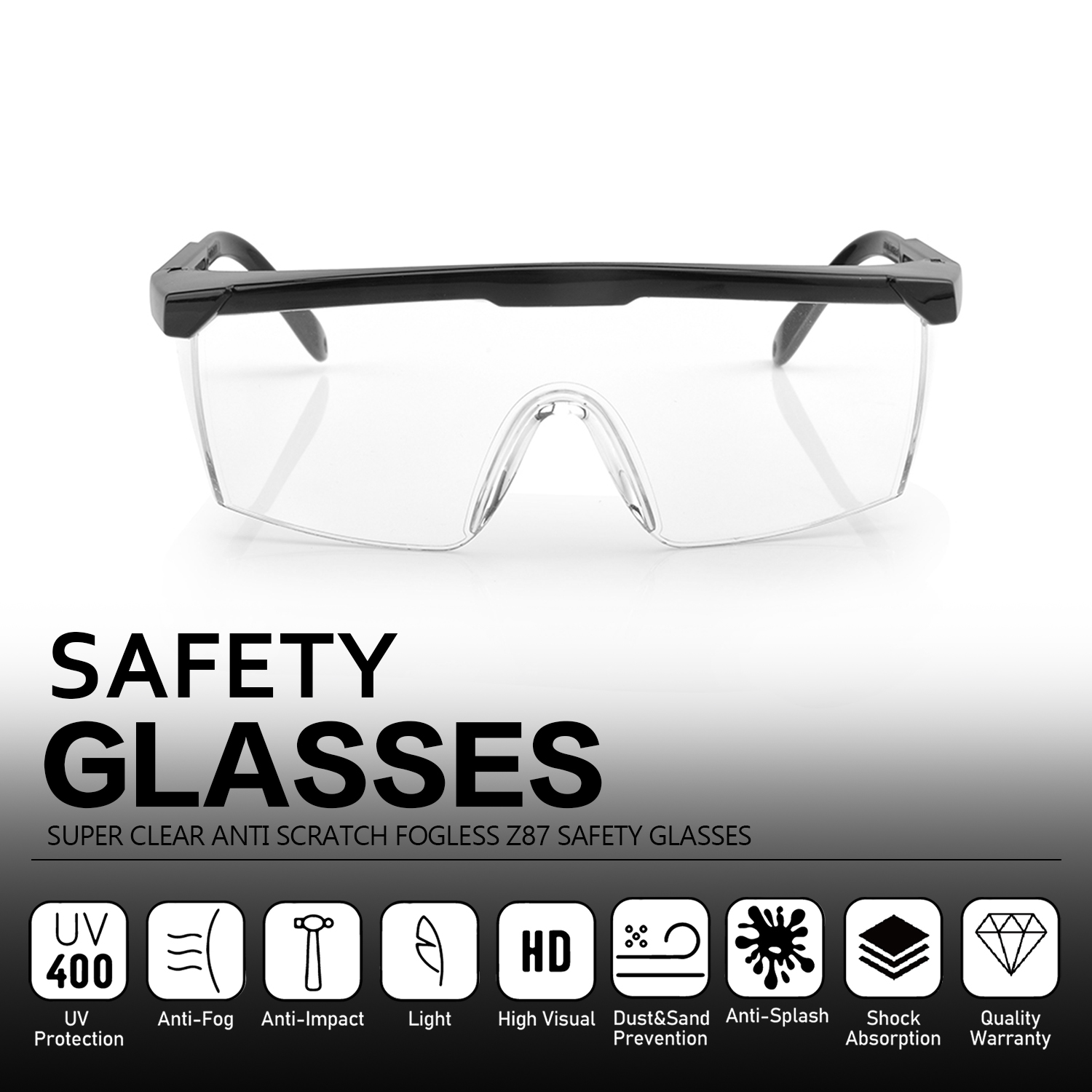 Gafas de seguridad de protección para los ojos listos KS102