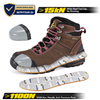 Botas de trabajo para mujeres resistentes a las impermeables y resbalones con punta de acero M-8553