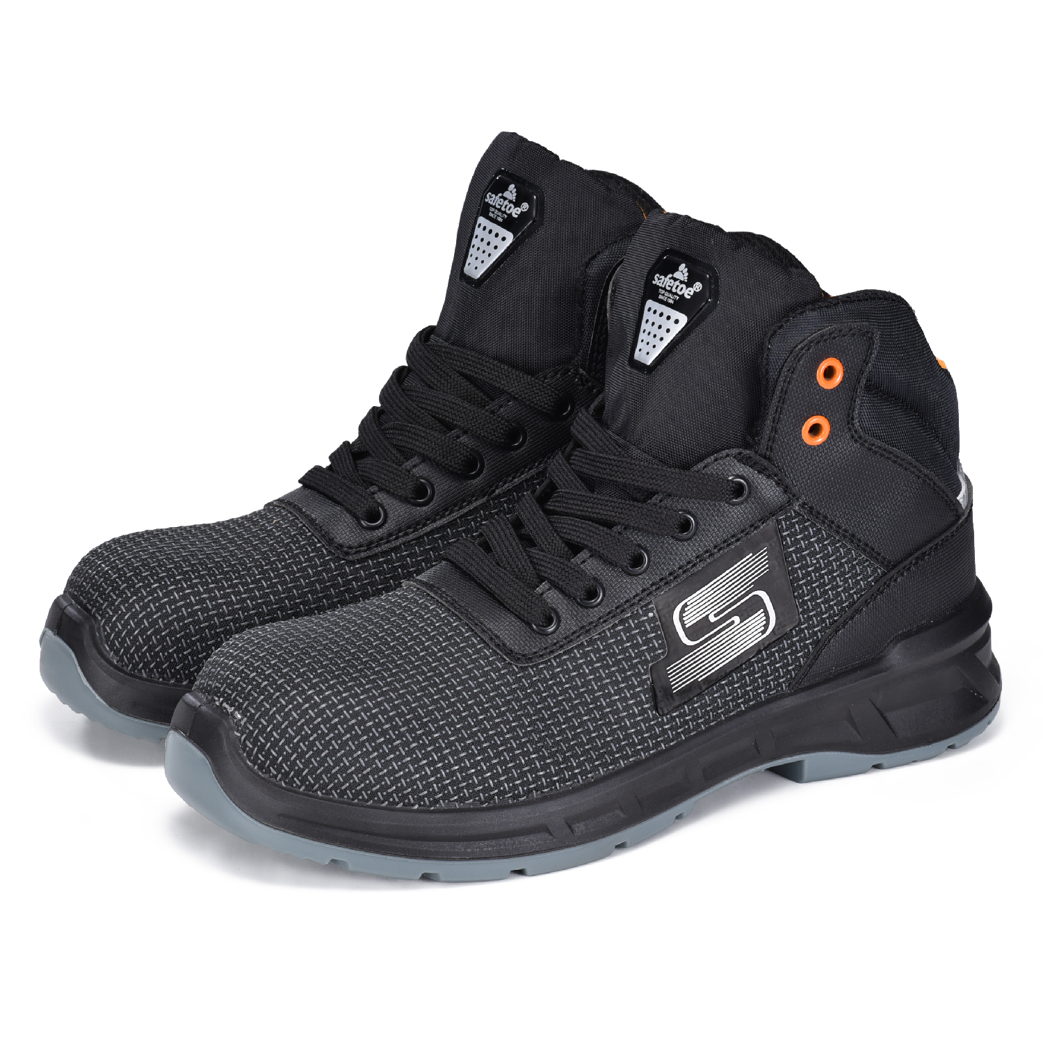 Botas de trabajo con puntera compuesta PU-Tek de corte alto para hombres y mujeres M-8571