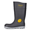 Botas de lluvia impermeables de seguridad de PVC con punta de acero y placa de acero W-6055