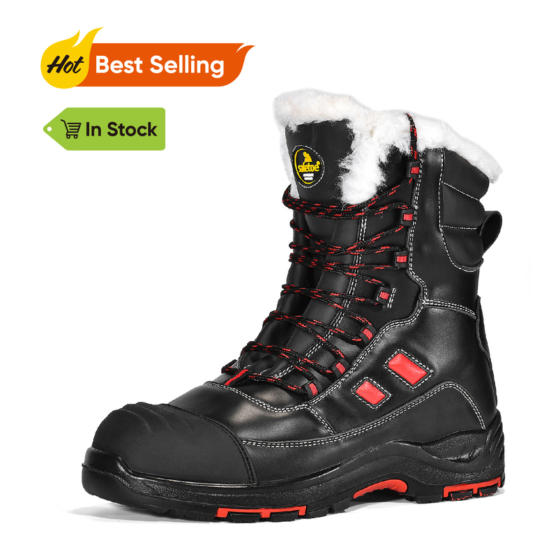 Botas de Trabajo de Invierno de Piel Cálida Ready Stock H-9550