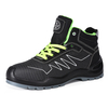 Zapatos de seguridad de tela de estilo deportivo ligero y transpirable para hombres-M-8576 verde