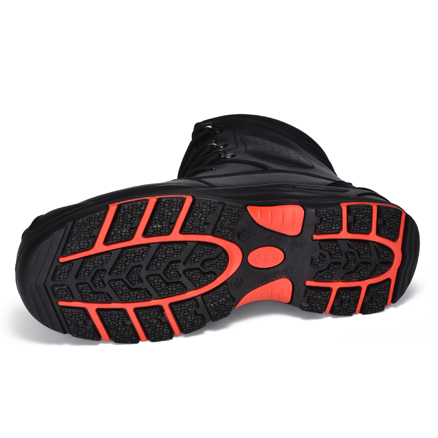 Botas de trabajo de servicio pesado resistentes al agua compuesta H-9537 Negro