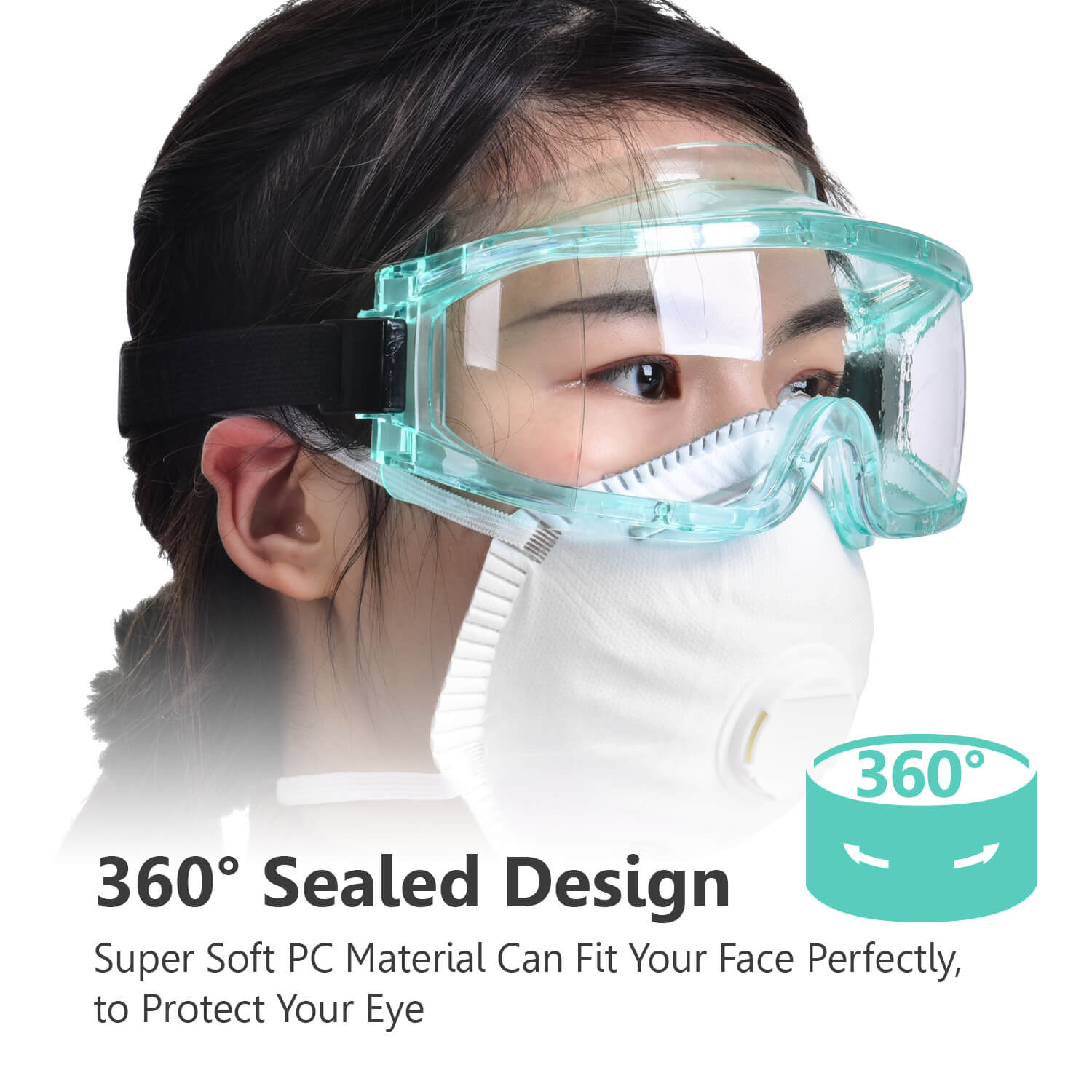 Gafas de seguridad industrial antiniebla a prueba de polvo Ready Stock SG031