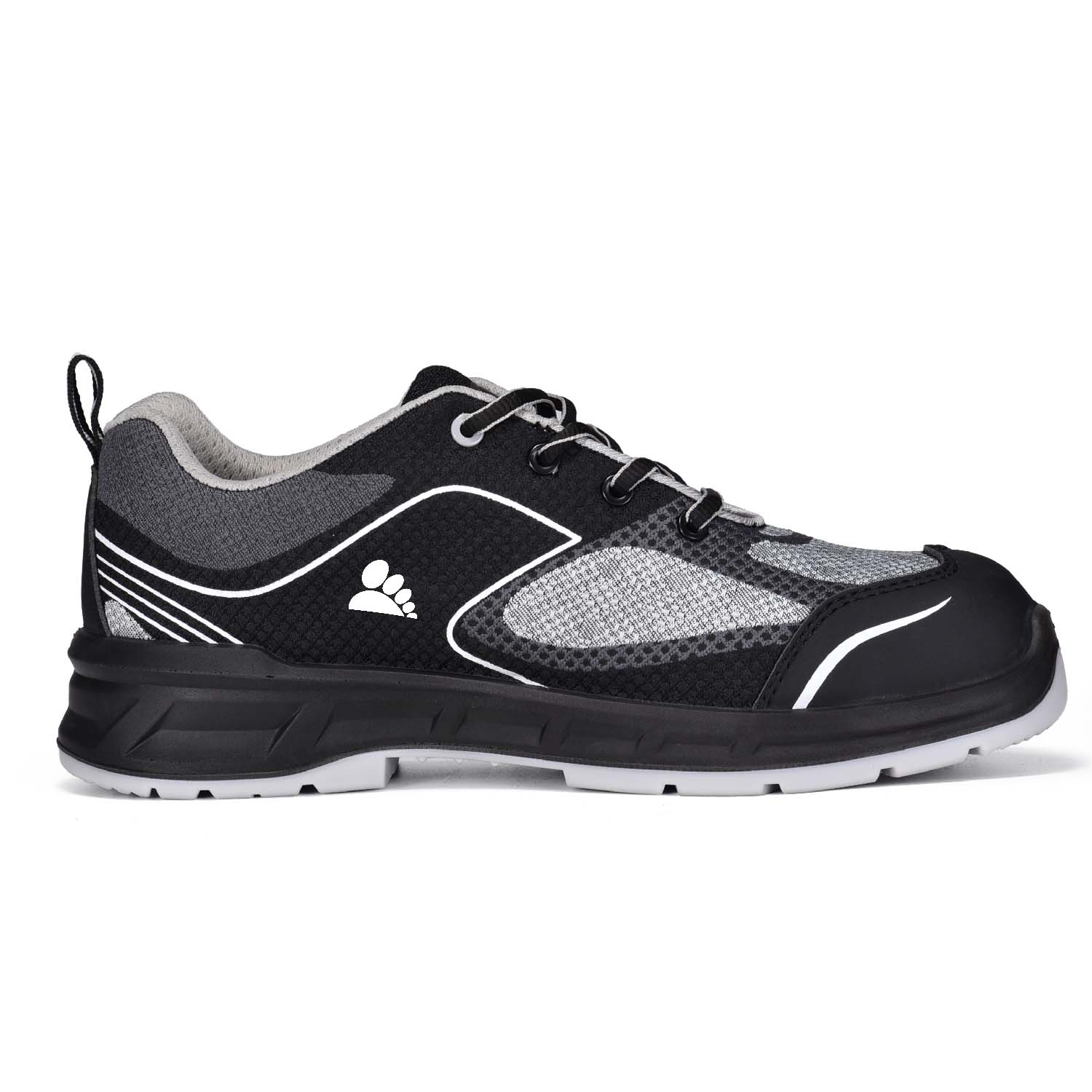 Zapatos de seguridad deportivos de acero con punta de acero L-7501 gris (velocidad)