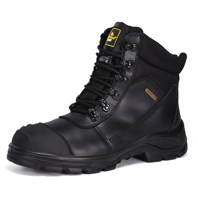 Botas de trabajo pesadas membrana impermeable compuesta membrana impermeable M-8577 negro