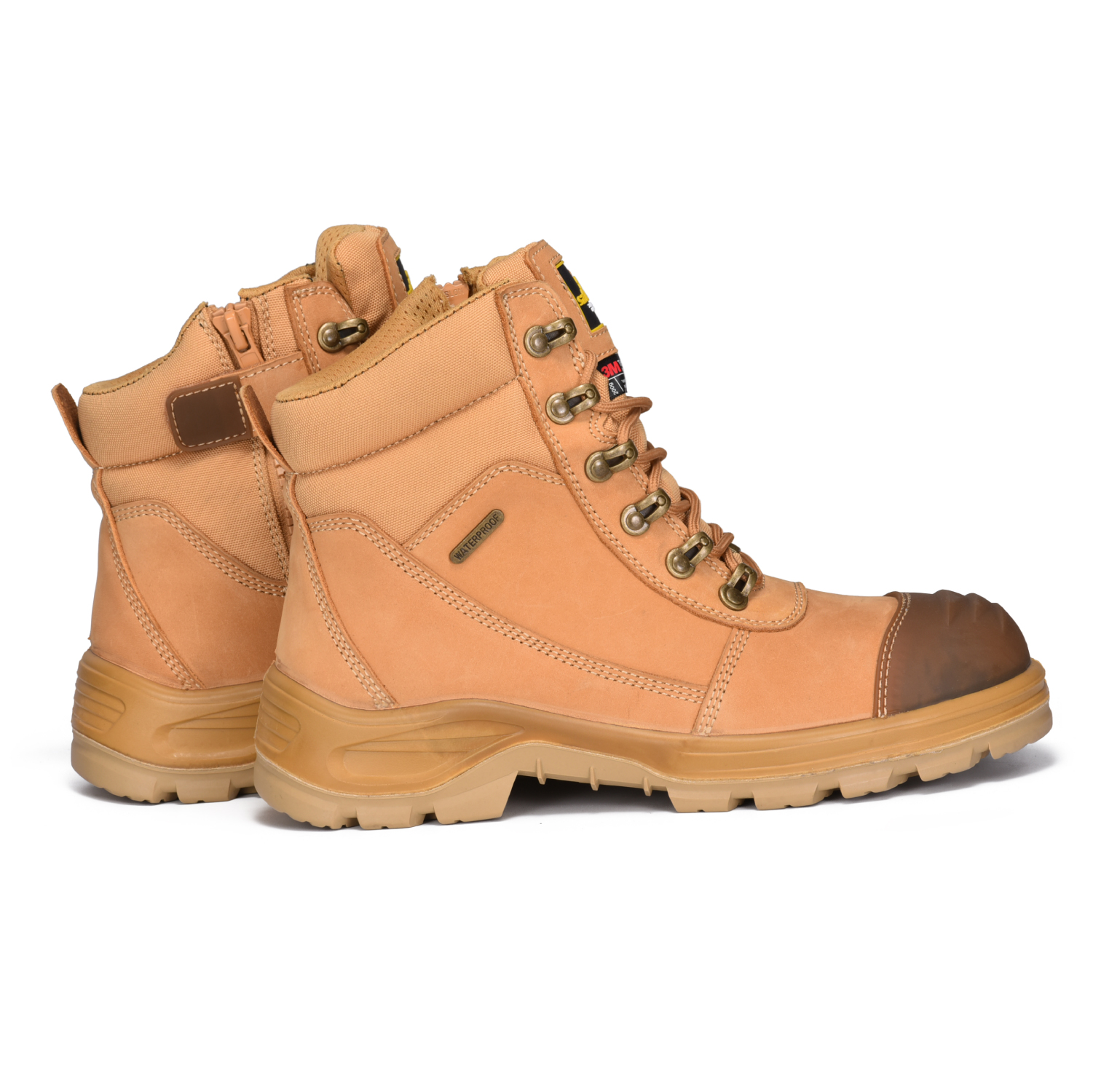 Botas de Trabajo de Seguridad Puntera Composite Membrana Impermeable M-8577 Beige