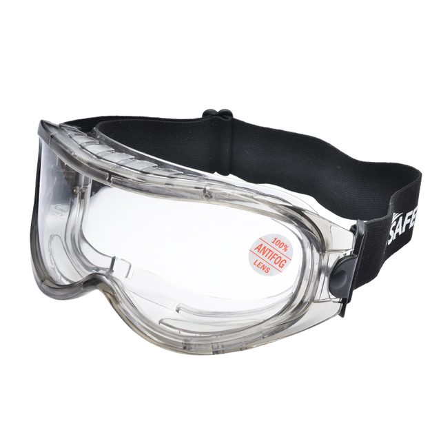 Gafas de seguridad antivaho OTG con correa ajustable | ANSI Z87.1 y EN166