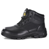 Botas de policía de cuero negro M-8515ns