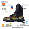 Botas de trabajo de seguridad tácticas con punta de acero combate militar a prueba de agua H-9438