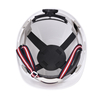 Casco de seguridad de fabricación de fabricación de construcción ABS CE Helmets de seguridad aprobados W-003 White