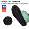Botas de lluvia de revestimiento de piel W-6037 Verde bajo
