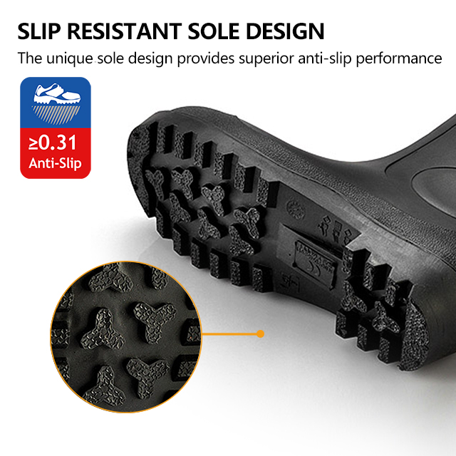 S5 Botas de seguridad de lluvia W-6037 Negro