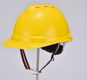 Casco de seguridad industrial amarilla W-002