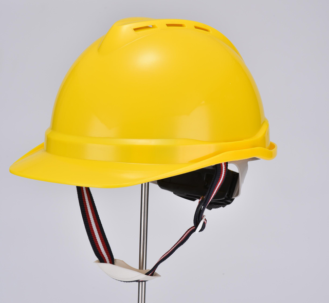 Casco de seguridad industrial amarilla W-002
