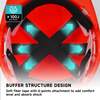 Casco de trabajo de construcción roja W-002 