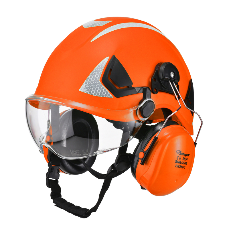 Construcción del casco Hat Hard ABS Helmets de seguridad M-5018