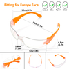 Protección ocular Gafas de seguridad SG001 Naranja