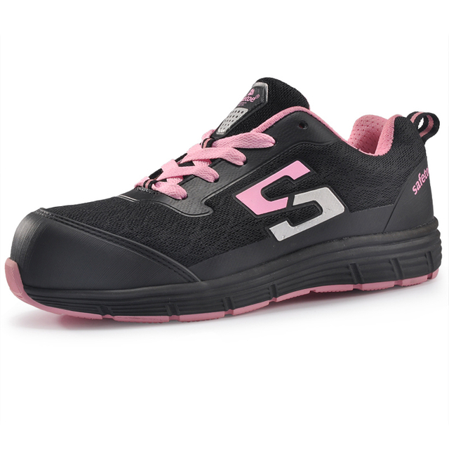 Mujer Rojo Zapatos punta acero Unisex