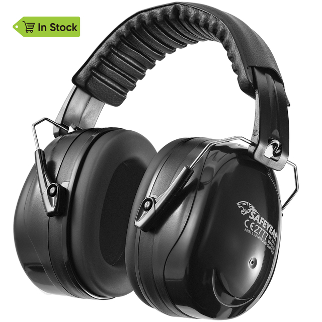 Listo Stock ABS Protective Ear Muffs EM-5002 Negro