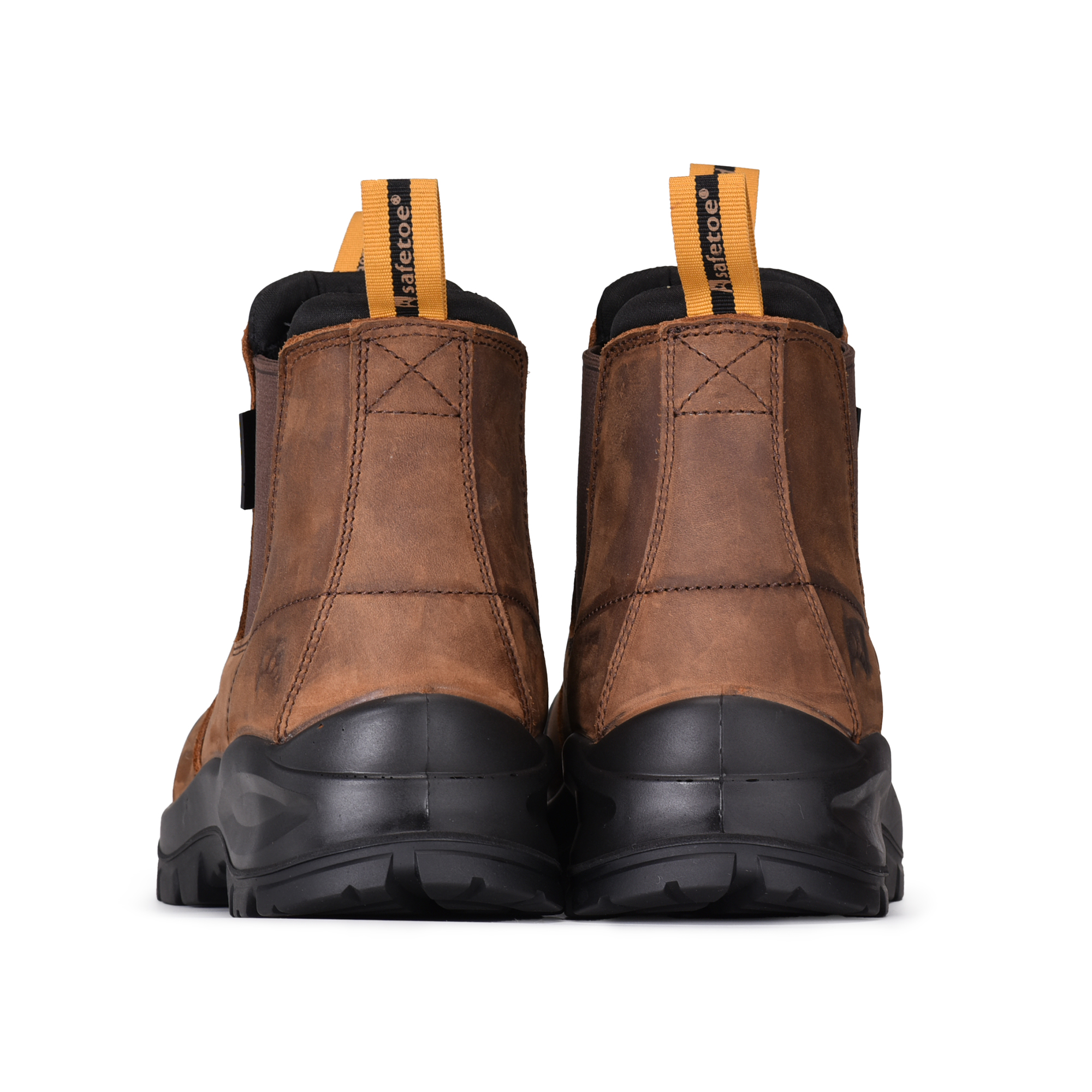 Botas de trabajo para minería con punta de acero y agarre en escalera M-8025NBLG