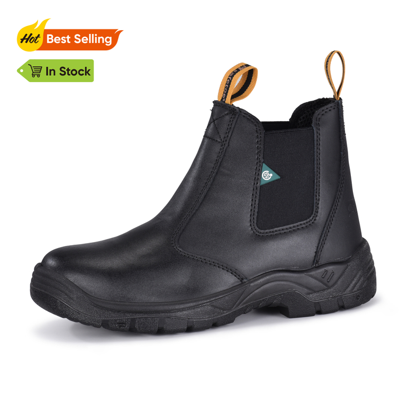 Zapatillas de seguridad del triángulo verde CSA Botas de trabajo con punta de acero M-8025