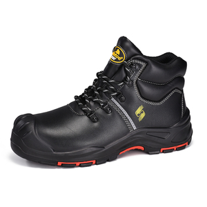Zapatos de seguridad impermeables de PU/goma con punta de acero M-8575