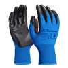Guantes de trabajo de seguridad recubiertos de nitrilo N1552 Azul