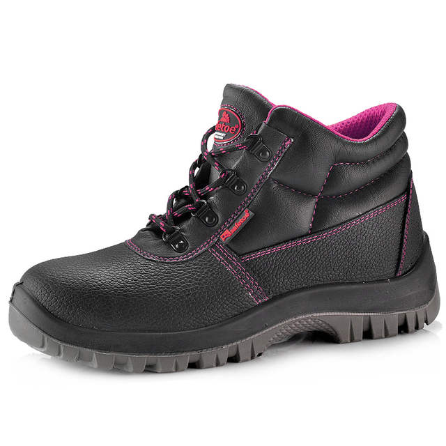 Botas de seguridad de piel baratas para mujer