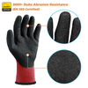 Guantes de trabajo de seguridad recubiertos de látex LY-3013 Grip Guarder Rojo