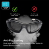 Gafas de seguridad antivaho ultracómodas con espuma interior acolchada | ANSI Z87.1 y EN166 SG002 Negro