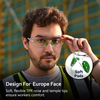 Gafas de seguridad antivaho y antiarañazos ANSI Z87.1 CE EN166 SG003 Verde