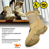 Botas de trabajo de combate táctica de combate táctica para hombres de la policía militar livianas H-9438ns