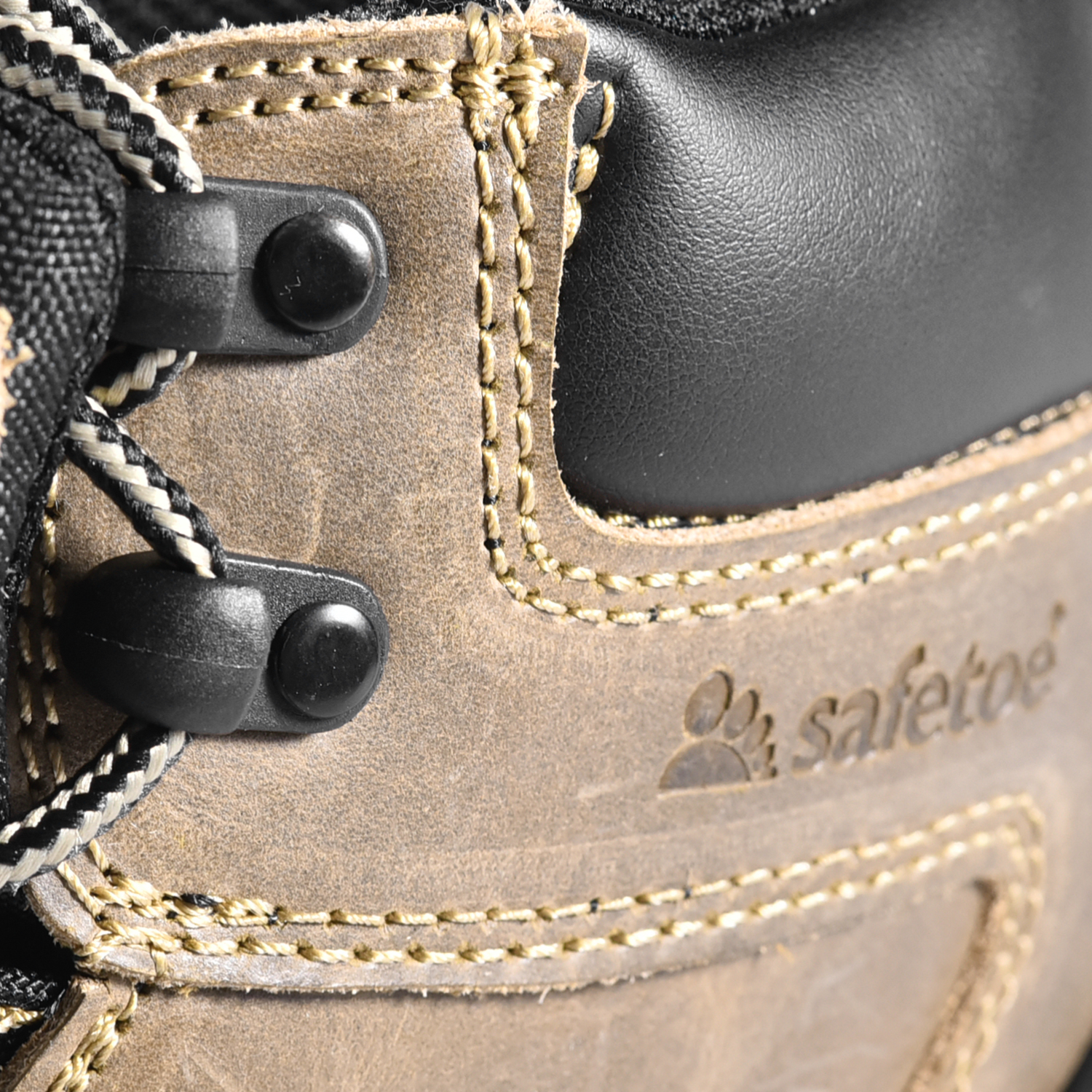 Los mejores zapatos de seguridad con punta de material compuesto antiestático ESD de la industria de la gasolina M-8510