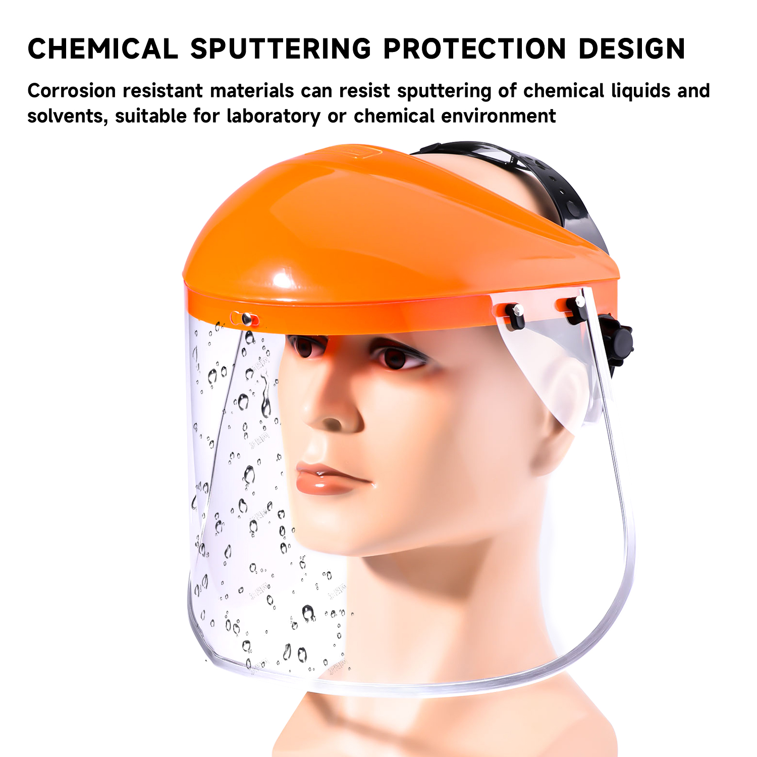 Escudo de cara de seguridad de construcción M-5002 naranja