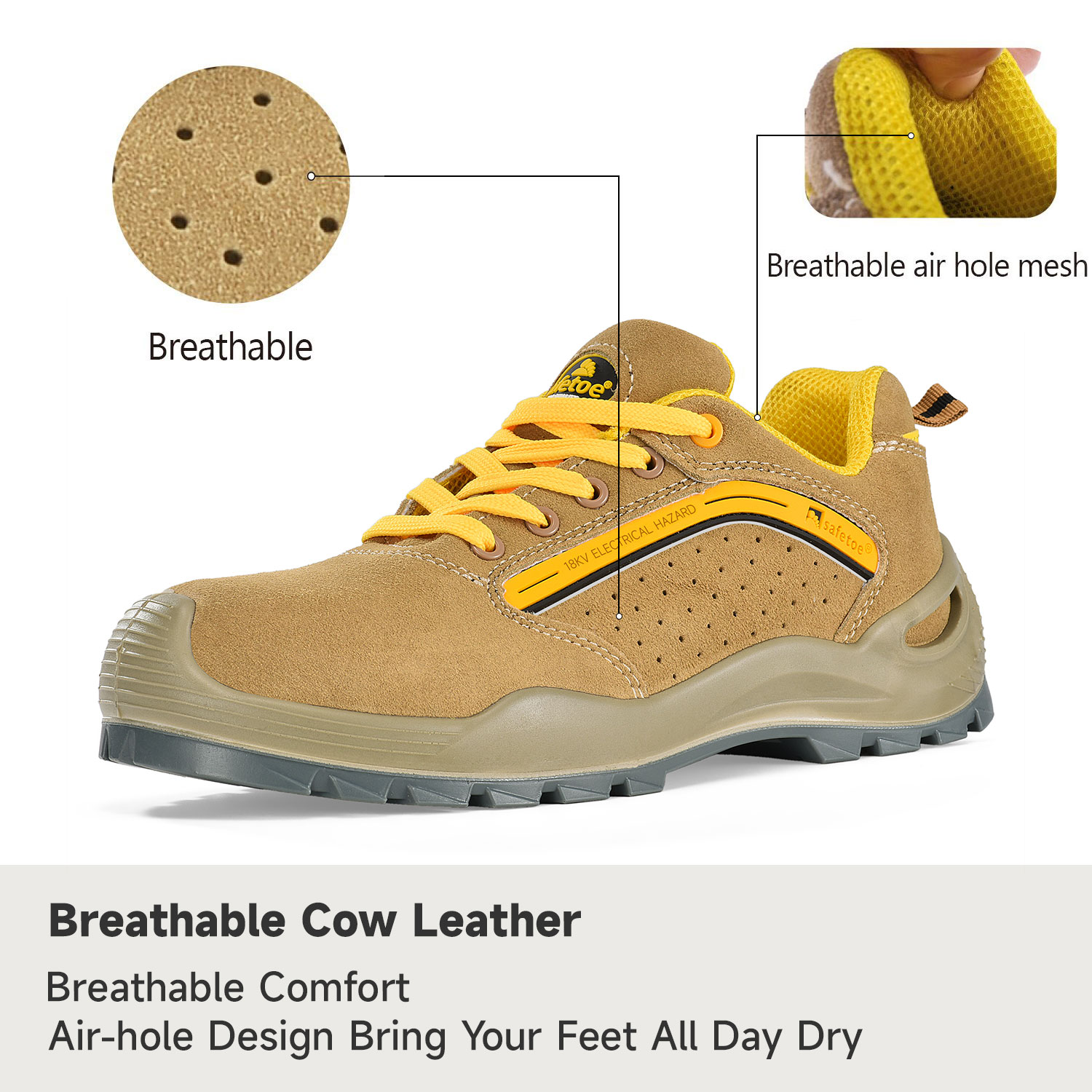 Zapatos con calificación de eh zapatos dieléctricos de seguridad dieléctricos anti eléctricos hombres
