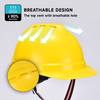 Casco de seguridad industrial amarilla W-002