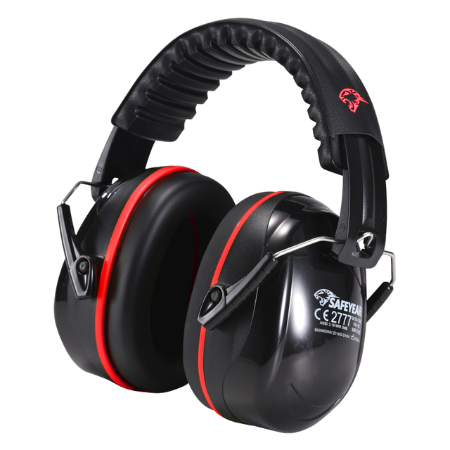 ABS Protección auditiva Muffs de oído Muffs de oído Protects Ready Stock FM-1B Rojo