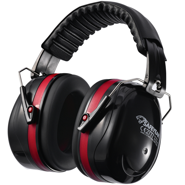 Listo Stock ABS Protective Ear Muffs EM-5002 Rojo