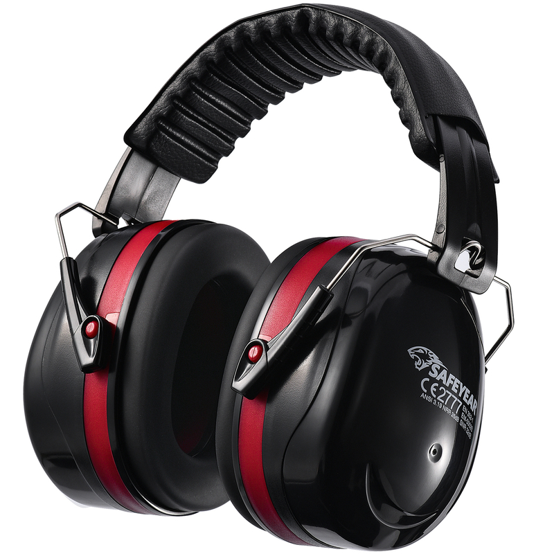 Listo Stock ABS Protective Ear Muffs EM-5002 Rojo